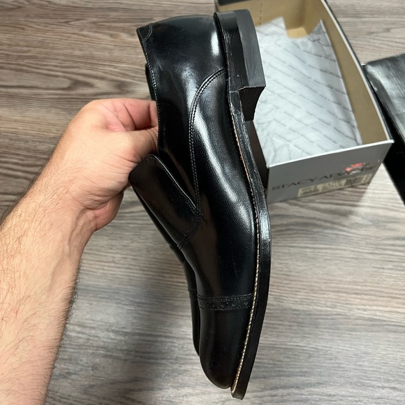 NEW Stacy Adams Madison Black Cap Toe Loafers 9 D main image 7